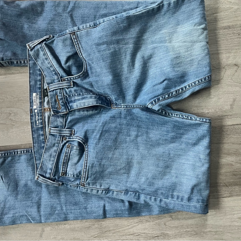 Carharrt womens Light Wash Classic Jeans - Light Blue Denim